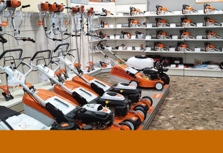ofrecemos venta y servicio técnico de maquinaria de jardín y accesorios de calidad, con envíos a toda España.